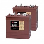  Trojan T105LPT x 2 6v 225Ah Deep Cycle Batteries  T105