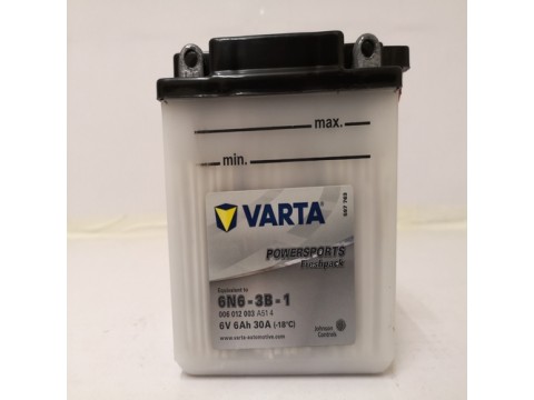 Varta 6N6-3B 6V 6Ah Motorcycle Battery Varta 6N6-3B 6V 6Ah Motorcycle Battery