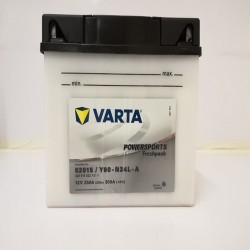Varta Y60-N24L-A Funstart Wet Motorcycle Battery (525 012 022) (Y60N24LA) (52515)12V 25Ah Varta Funstart Wet