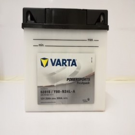Varta Y60-N24L-A Funstart Wet Motorcycle Battery (525 012 022) (Y60N24LA) (52515)12V 25Ah Varta Funstart Wet