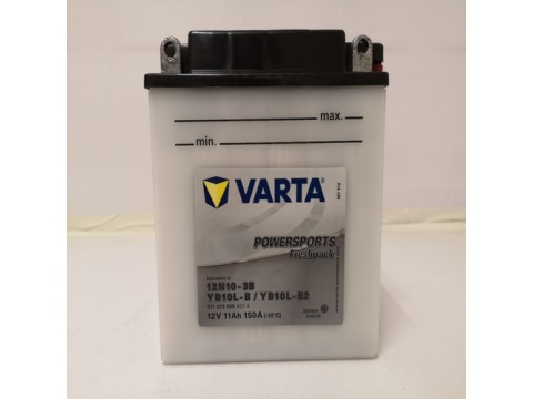 Varta YB10L-B2 Funstart Wet Motorcycle Battery (511 013 009) (YB10LB2) (12N10-3B) 12V 11Ah Varta Funstart Wet Varta YB10L-B2 Funstart Wet Motorcycle Battery (511 013 009) (YB10LB2) (12N10-3B) 12V 11Ah Varta Funstart Wet