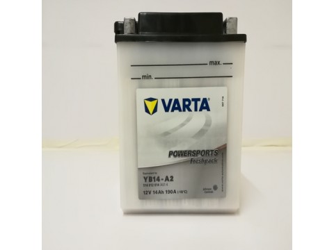 Varta YB14-A2 Funstart Wet Motorcycle Battery (514 012 014) (YB14A2) 12V 14Ah Varta Funstart Wet