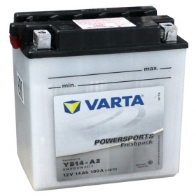 Varta YB14A-A2 Funstart Wet Motorcycle Battery (514 014 014) (YB14AA2) 12V 14Ah Varta Funstart Wet