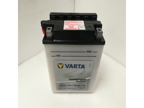 Varta YB14L-A2 Funstart Wet Motorcycle Battery (514 011 014) (YB14LA2) (12N14-3A) 12V 14Ah Varta Funstart Wet Varta YB14L-A2 Funstart Wet Motorcycle Battery (514 011 014) (YB14LA2) (12N14-3A) 12V 14Ah Varta Funstart Wet