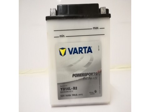 Varta YB14L-B2 Funstart Wet Motorcycle Battery (514 013 014) (YB14LB2) 12V 14Ah Varta Funstart Wet Varta YB14L-B2 Funstart Wet Motorcycle Battery (514 013 014) (YB14LB2) 12V 14Ah Varta Funstart Wet