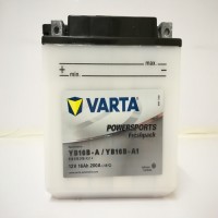 Varta YB16B-A Funstart Wet Motorcycle Battery (516 015 016) (YB16BA) (YB16B-A1) 12V 16Ah