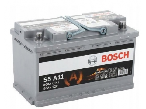 BOSCH 580901080 s5a11 611926 115 80Ah 800 CCA agm Car Battery BOSCH 580901080 s5a11 611926 115 80Ah 800 CCA agm Car Battery