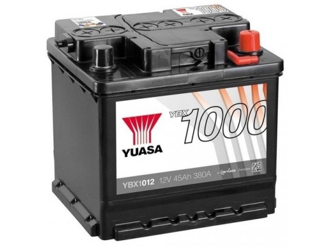 YUASA YBX1012 45Ah 380 CCA Car Battery YUASA YBX1012 45Ah 380 CCA Car Battery
