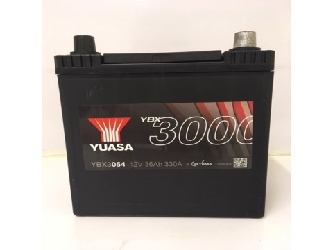 YUASA YBX3054 40Ah 330 CCA Car Battery YUASA YBX3054 40Ah 330 CCA Car Battery