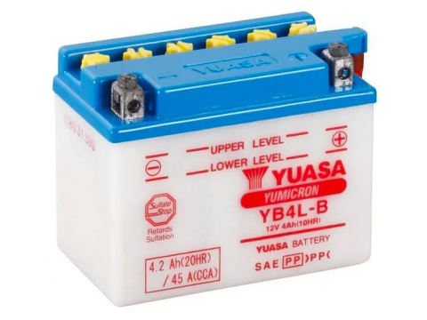 Yuasa YB4L-B 12v 4Ah Motorcycle Battery  