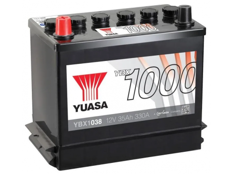 YUASA YBX1038 35Ah 330 CCA Car Battery YUASA YBX1038 35Ah 330 CCA Car Battery