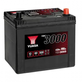 YUASA YBX3005 60Ah 450 CCA Car Battery 
