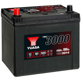 YUASA YBX3014 60Ah 450 CCA Car Battery 