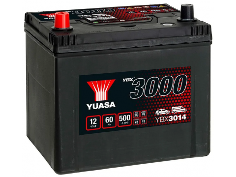 YUASA YBX3014 60Ah 450 CCA Car Battery YUASA YBX3014 60Ah 450 CCA Car Battery