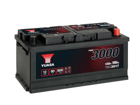 YUASA YBX3017 90Ah 740 CCA Car Battery YUASA YBX3017 90Ah 740 CCA Car Battery