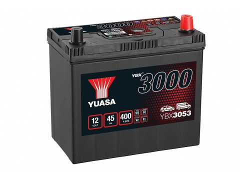 YUASA YBX3053 45Ah 400 CCA Car Battery YUASA YBX3053 45Ah 400 CCA Car Battery