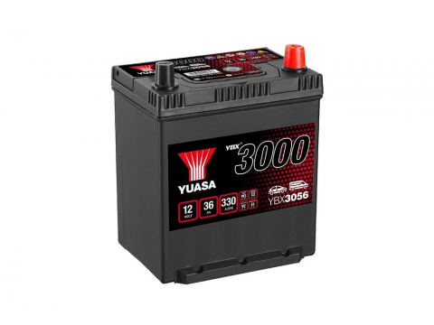 YUASA YBX3056 40Ah 330 CCA Car Battery YUASA YBX3056 40Ah 330 CCA Car Battery