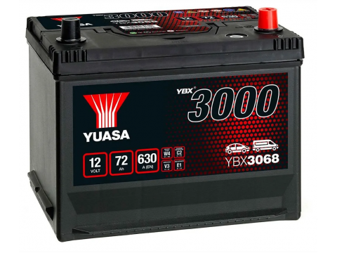 YUASA YBX3068 70Ah 570 CCA Car Battery YUASA YBX3068 70Ah 570 CCA Car Battery
