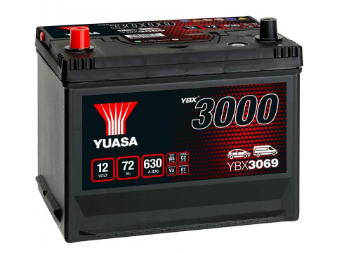 YUASA YBX3069 70Ah 570 CCA Car Battery 