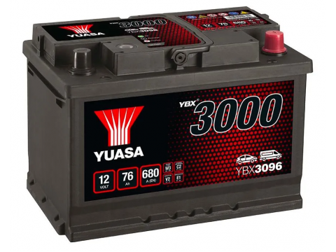 YUASA YBX3096 75Ah 650 CCA Car Battery YUASA YBX3096 75Ah 650 CCA Car Battery