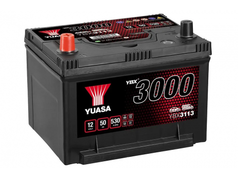 YUASA YBX3113 50Ah 530 CCA Car Battery YUASA YBX3113 50Ah 530 CCA Car Battery