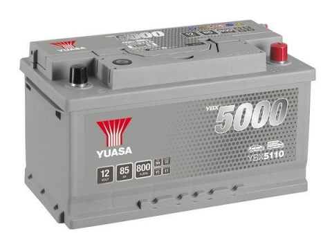 YUASA YBX5110 85Ah 800 CCA Car Battery YUASA YBX5110 85Ah 800 CCA Car Battery