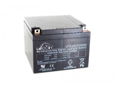 Leoch LPC12-24 Golf Trolley Battery (12V 24AH) (24-12) Leoch AGM & GEL