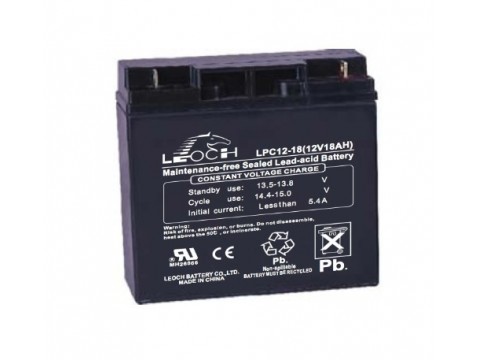 Leoch LPC12-18 Mobility Battery (12V 18AH) (LPC18-12) (18-12) Leoch Alarm Leoch LPC12-18 Mobility Battery (12V 18AH) (LPC18-12) (18-12) Leoch Alarm