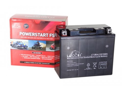 Leoch YT12B-BS 12v 10Ah Motorcycle Battery Leoch Mototcycle