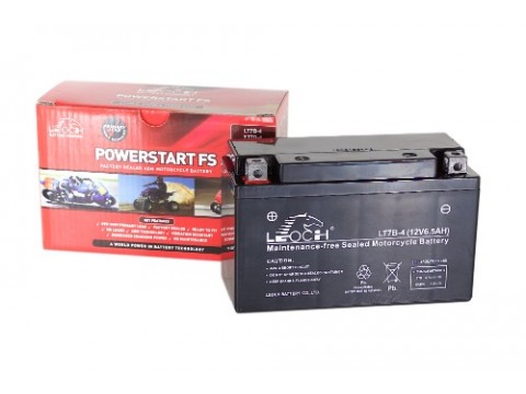 Leoch YT7B-BS 12v 6.5Ah Motorcycle Battery Leoch Mototcycle