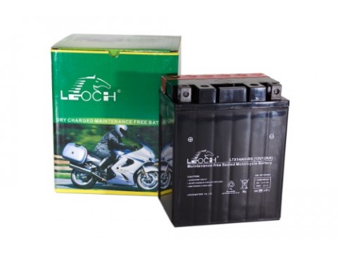 Leoch YTX14AH-BS 12v 12Ah Motorcycle Battery Leoch Mototcycle