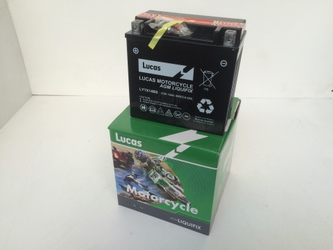 Lucas YTX14BS 12Ah  Motor Cycle Battery Lucas Motorcycle 