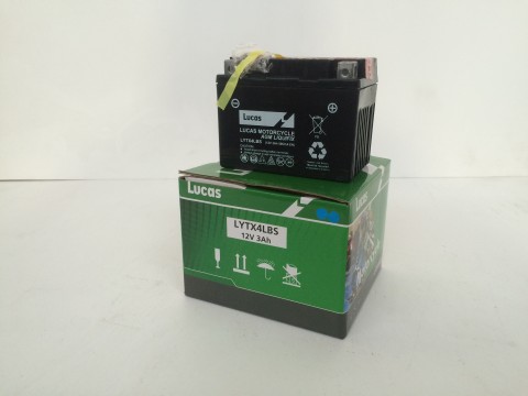 Lucas YTX4LBS 3Ah  Motor Cycle Battery Lucas Motorcycle 