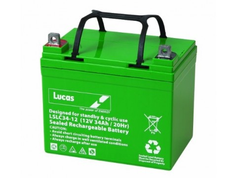 Lucas LSLC34-12G Golf Trolley Battery (34-12) Lucas Golf Trolley