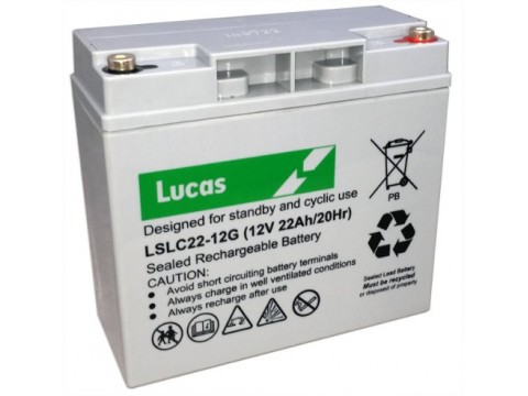 Lucas LSLC22-12 Golf Trolley Battery (22-12) Lucas Alarm Lucas LSLC22-12 Golf Trolley Battery (22-12) Lucas Alarm