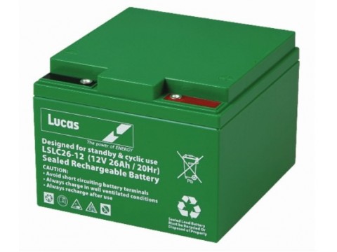 Lucas LSLC26-12 Mobility Battery (26-12) Lucas Golf Trolley Lucas LSLC26-12 Mobility Battery (26-12) Lucas Golf Trolley