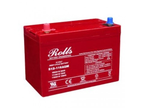 Rolls 12V S12-116AGM Deep Cycle Battery Rolls Agricultural
