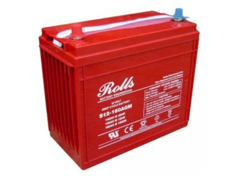 Rolls 12V S12-160AGM Deep Cycle Battery Rolls Leisure