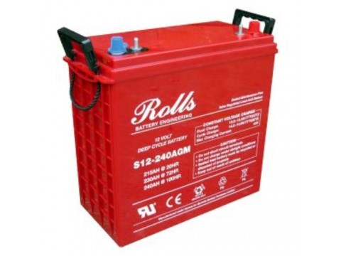 Rolls 12V S12-240AGM Deep Cycle Battery Rolls Marine