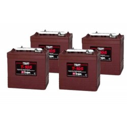 Trojan T105 X 4 6v 225Ah Deep Cycle Batteries T105LPT