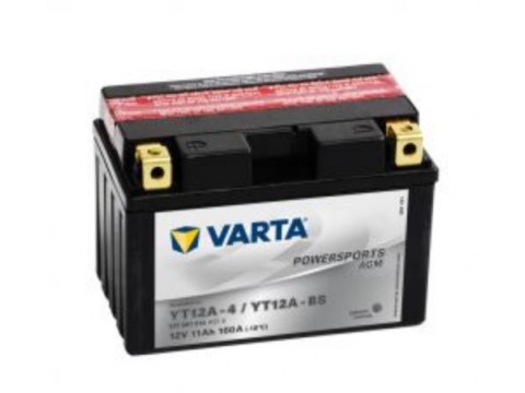 Varta YT12A-BS Funstart AGM Motorcycle Battery (511 901 014) (YT12ABS) 12V 11Ah Varta Funstart AGM