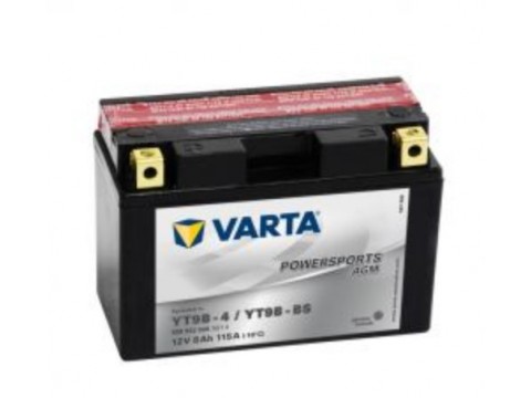 Varta YT9B-BS Funstart AGM Motorcycle Battery (509 902 008) (YT9BBS) (YT9B-4) 12V 9Ah Varta Funstart AGM
