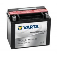 Varta YTX12-BS Funstart AGM Motorcycle Battery (510 012 009) (YTX12BS) 12V 10Ah