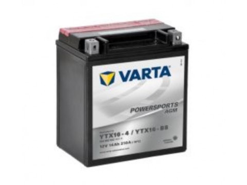 Varta YTX16-BS Funstart AGM Motorcycle Battery (514902022) (YTX16BS) 12V 14Ah Varta Funstart AGM Varta YTX16-BS Funstart AGM Motorcycle Battery (514902022) (YTX16BS) 12V 14Ah Varta Funstart AGM