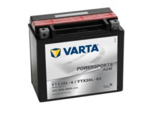 Varta YTX20L-BS Funstart AGM Motorcycle Battery (518 901 026) (YTX20LBS) 12V 18Ah Varta Funstart AGM Varta YTX20L-BS Funstart AGM Motorcycle Battery (518 901 026) (YTX20LBS) 12V 18Ah Varta Funstart AGM