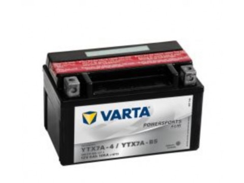 Varta YTX7A-BS Funstart AGM Motorcycle Battery (506 015 005) (YTX7ABS) 12V 6Ah Varta Funstart AGM