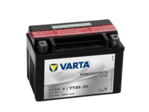 Varta YTX9-BS Funstart AGM Motorcycle Battery (508 012 008) (YTX9BS) 12V 8Ah Varta Funstart AGM