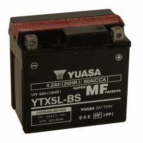 Yuasa YTX5L-BS 12V 4.2Ah AGM Motorcycle Battery 