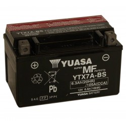 Yuasa YTX7A-BS 12v 6.3Ah Motorcycle AGM Battery 