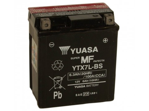 Yuasa YTX7L-BS 12v 6.3Ah Motorcycle AGM Battery 